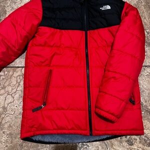 The North Face  Red and Black puffer mens